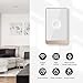 Nillway Smart Wall Light Switch, 2.4GHz 1 Gang WiFi Touch Switches, No Neutral Wire Required, 3 Way Muti Remote Control Smart Life/Tuya App, Compatible with Alexa, Google Home, (1 Pack, 1 Gang White)