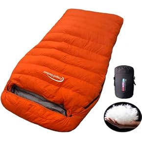 ✧寝心地抜群✧　防水　グースダウンマミー型 寝袋　シュラフ レッド　700g グースダウン使用✨マミー型寝袋 アウトドア 防水 シュラフ