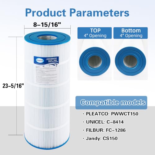 AmiBron PWWCT150 Pool Filter, Replaces Jandy CS150, 817-0150N, 1 Pack by AmiBron - Used condition - Image 3