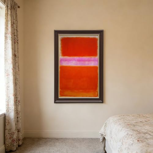 Toile Rothko Orange Violet tableau abstrait déco murale