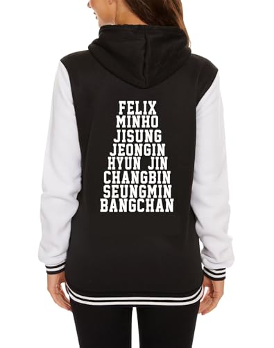 Amazon.com: babyhealthy Bangchan Felix Hyunjin Varsity Jacket