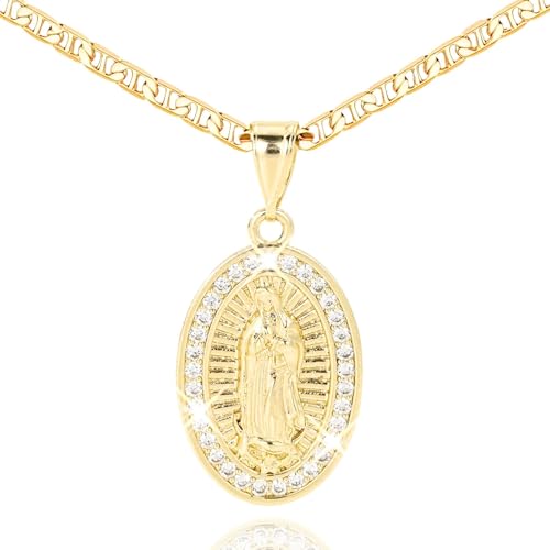 Virgen de Guadalupe pendant close-up