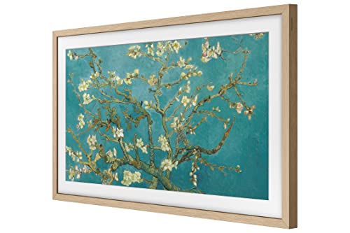 Image of Samsung 32 inch The Frame TV Customizable Bezel, Magnetic, Quick and Easy Installation, 2023, VG-SCFC32TKBZA, Modern Teak