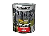 Ronseal Direct to Metal Paint Chilli Red Gloss 750ml