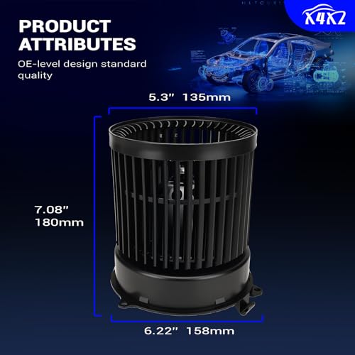 Image of 700323 AC Heater Blower Motor Compatible with 2014-2019 Nissan Rogue, 2017-2019 Nissan Rogue Sport HVAC Fan Assembly Replace 27226-4BU0A 272264BU0A NI3126126
