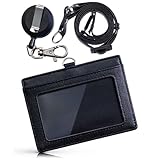 [RAKUPORTE] 【よく誉められるのですが価格を言うとビックリされる】厳選牛革 【クリップ付き伸縮リール】 IDカードホルダー