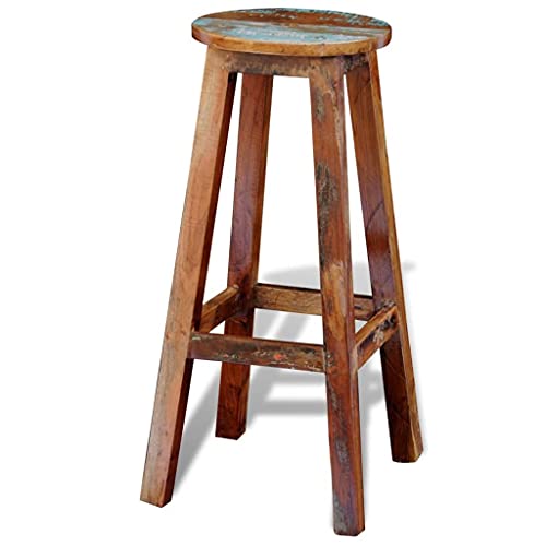 Tabouret de bar en bois stable et compact pour petits espaces - 6