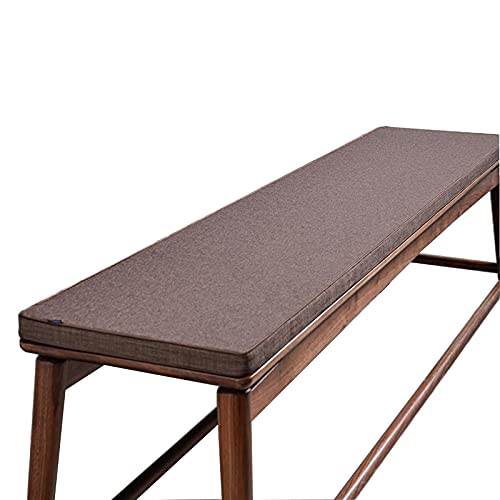 Cojín impermeable para banco exterior de 30x180 cm con acabado elegante para terraza marrón