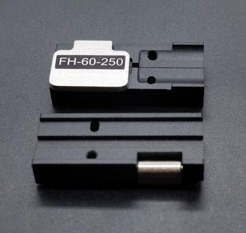 2Pcs/Set FH-60-250 Fiber Holder Sheath Clamps Fixlure Chucking Jigs for Fujikura Ribbon Fusion Splicer FSM-70R FSM-60R Fiber, FH-60-250 Fiber Holder