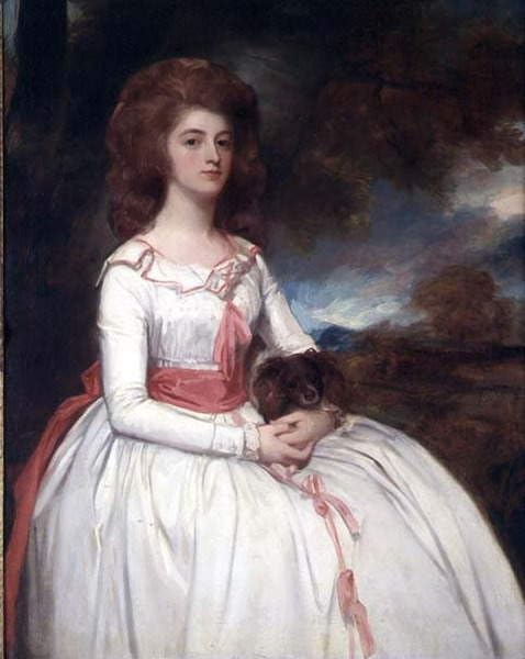 Cuadro en lienzo de George Romney, un elegante retrato decorativo de 60x90cm ideal para oficinas