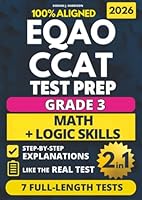 EQAO Math + CCAT Test Prep Grade 3: 7 Full Length Practice Exams for Ontario Students to Master the EQAO Math and CCAT Assessments, Reduce Anxiety, and Achieve Success with Confidence 196840855X Book Cover