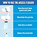 REACH Ultraclean Access Flosser Starter Kit, Unflavored, Plaque Remover for Teeth, for Hard to Reach Areas, Oral Care, PFAS Free, 1 Replaceable Flosser & 8 Refill Heads, 6 Pack