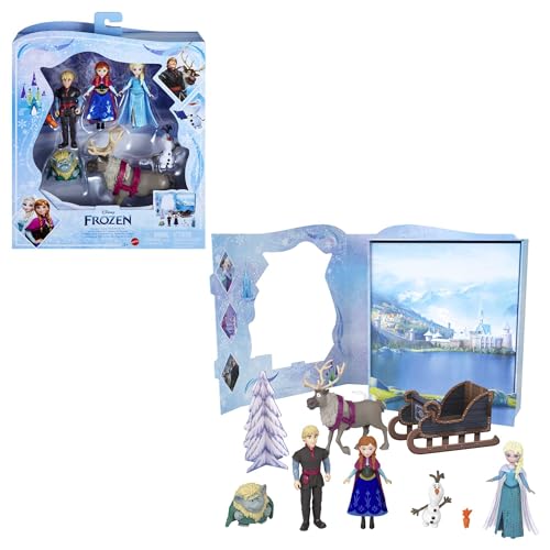 Mattel DISNEY Die Eiskönigin - Märchen-Set mit 6 spielerischen...