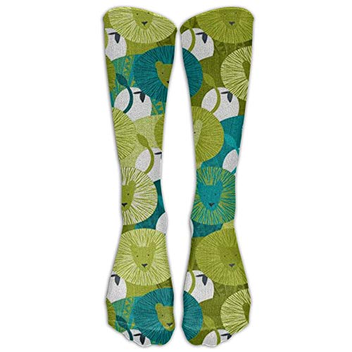 Preisvergleich Produktbild Dutars Cartoon Lion Kompressionssocken Fußballsocken hohe Socken für Laufen, Medizin, Athletik, Ödeme, Diabetiker, Krampfadern, Reisen, Schwangerschaft, Schienbeinkantensyndrom, Pflege