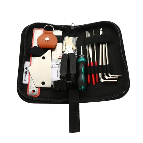 JEWEDECO 1 セット 弦 ギター ピック バッグ ギター ギター 六角 レンチ プラスチック 金属 エレキ ギター アクセサリー