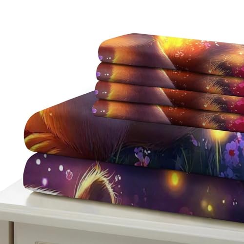 Housse de couette écureuil 3D en microfibre premium avec fermeture éclair cachée - 6