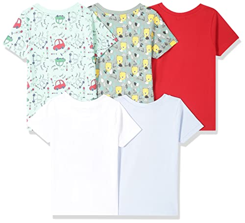 Image of Mom's Love Boy's Printed Regular Fit Baby and Toddler T-Shirt Set