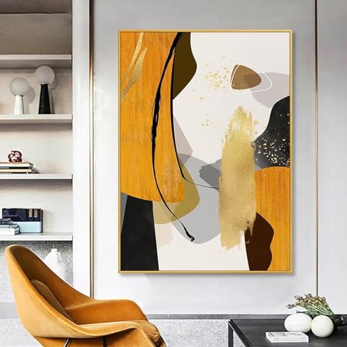 Impression sur toile décor abstrait de haute précision format 80x110 cm géométrique