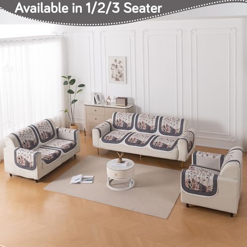 Image of HOKIPO HeavenHue Sofa Cover 2 Seater for Seat & Back, Mystic Wings