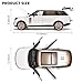 RZAPE Car Toys for Boys 1/18 Diecast Cars Compatible with Land Rover Range Rover Model Car Kits Collection,Metal Off-Road SUV Toy Car with Light and Sound,Cars for Kids Ages 3-5（White）