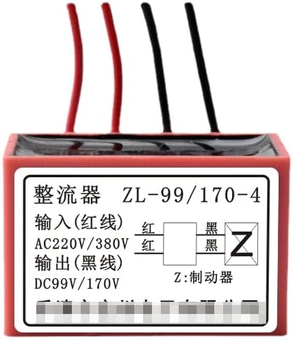 The 1PC ZL-99/170-4 rectifier has AC220V/380V input and DC99/170V output