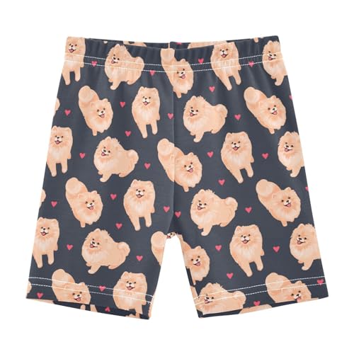 Girls' Shorts Soft Summer Soft Boxers Short Pomeranian Dog Leggings Dance Bottoms
