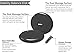 Inflated Stability Wobble Cushion, Including Free Pump/Exercise Fitness Core Balance Disc (Black)