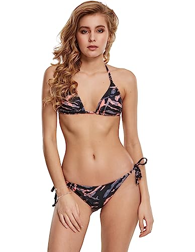 Bikini Ladies Tie Dye Bademode Set XS donna blu