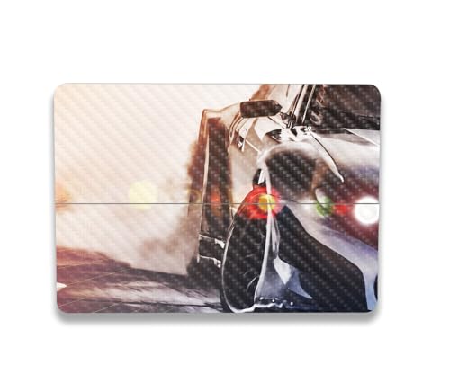 Image of MightySkins Carbon Fiber Skin Compatible with Microsoft Surface Laptop Studio 2 (2023) Full Wrap Kit - Headlight Flare | Protective, Durable Textured Carbon Fiber Finish | Made in The USA