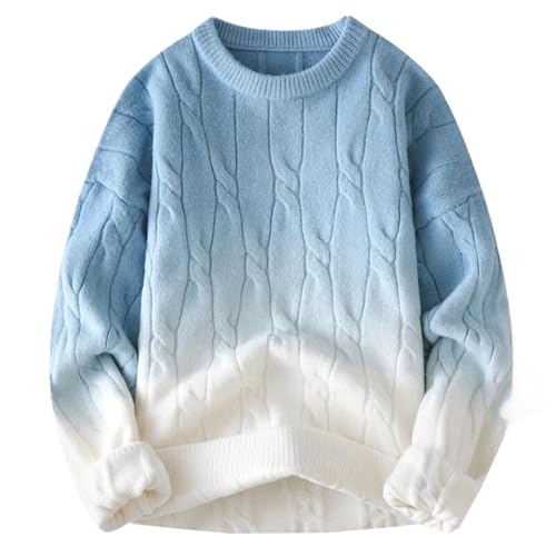 Korean Loose Knit Pullover Round Neck Sweater Autumn Winter Warm Tops