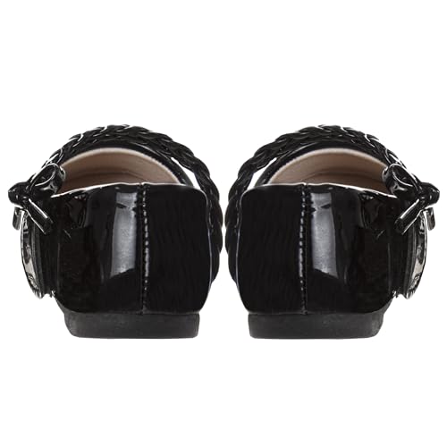 Girls Maryjane Flats Slipon Dual Strap Closure - Formal Dress Shoes Mary Jane Sandal Flat4