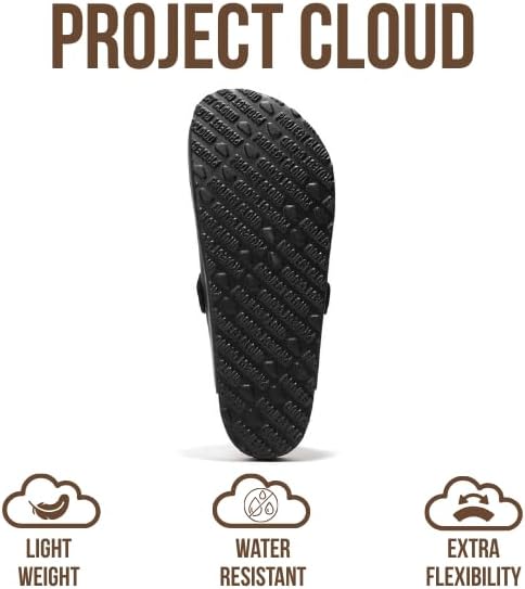 Project Cloud Mens Clogs - 100% Full Grain Genuine Leather Clogs for Men with Memory Foam Insole and Arch Support Natural Cork Footbed - Non Slip Mules Mens Slippers (Brooklyn) - Image 4