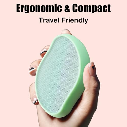 Image of Crystal Hair Eraser Glass Hair Removal Hair Remover(Grass Green) | Epilator Premium Painless Nano Exfoliation for Women,Natural Gentle and Efficient Shaver Trimmer on Leg Arm