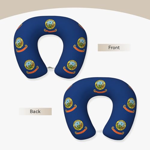 Almohada de viaje de poliéster tamaño único negra miniatura 3