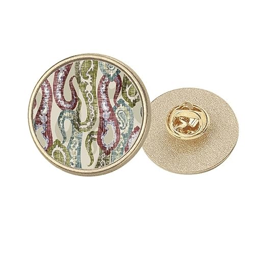 Broche classique en métal doré le cadeau idéal avec motif tricolore