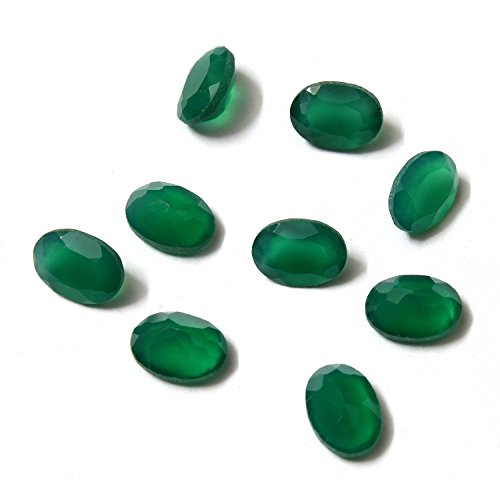 Onyx Vert Indien AA 8x6 mm ovale : la solution pour remplacer une gemme perdue