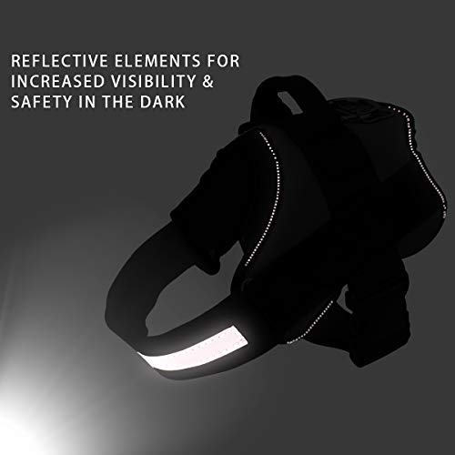 Dog Harness No Pull Reflective Adjustable Pet Vest With Handle For Outdoor Walking- No More Pulling, Tugging Or Choking(Red,Xl) #TOP3