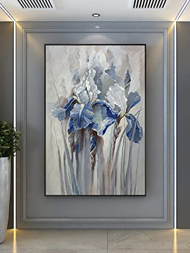 Abstrait texture épais tableau vertical pour habiller un grand couloir