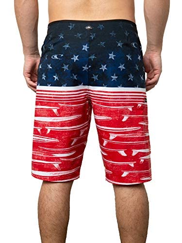 o neill men's standard surf tie boardshorts