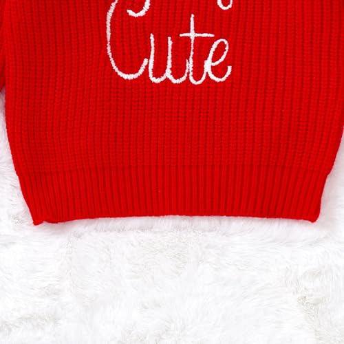 Boys Girls Fall Winter Christmas Sweater Round Neck Long Sleeve Merry Letter Print Knit Pullover Xmas Knitwear4
