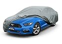 Kayme Robustes Autoabdeckung Wasserdicht Atmungsaktiv Passend für Ford Mustang (1993-2025), Vollgarage Autoplane für Regen Sonne Staub Schutz, Auto Abdeckplane Faltgarage Abdeckung(3-7 Tage liefern)