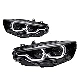 Head Lamp Compatible With BMW F32 F36 M4 F82 Headlight 2013-2019 Headlights 425I DRL Turn Signal High Beam Angel Eye Projector Lens(For Plug 6Pin)