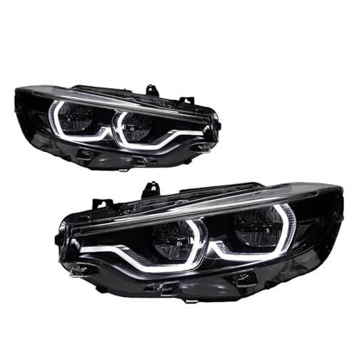 Head Lamp Compatible With BMW F32 F36 M4 F82 Headlight 2013-2019 Headlights 425I DRL Turn Signal High Beam Angel Eye Projector Lens(For Plug 6Pin)