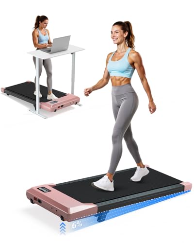 Image of Superun Walking Pad with 6% Incline, Under Desk Treadmill for Home Office, 3 in 1 Portable Walking pad Treadmill with Remote Control, 2.5HP Quiet Mini Treadmills, 300 lbs Capacity