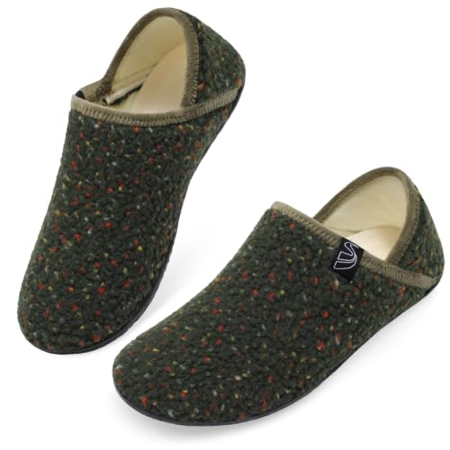 Image of Spesoul Fuzzy House Slippers for Women Men Indoor Closed Back Lightweight Cozy Faux Furry Lining Barefoot House Shoes Slipper Socks for Bedroom Home Office Yoga Outdoor Walking Shoes