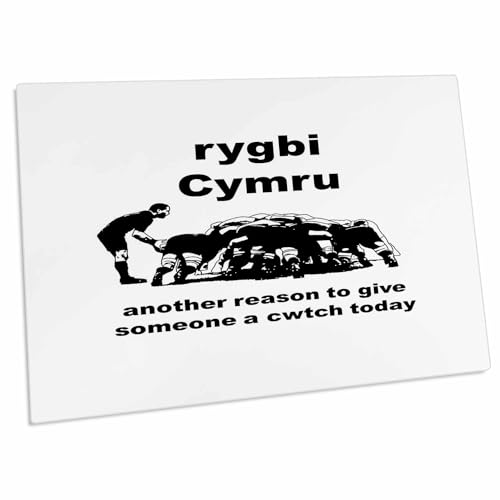 3dRose Rygbi Cymru Desk Pad 58.4x40.6 cm miniatura 1