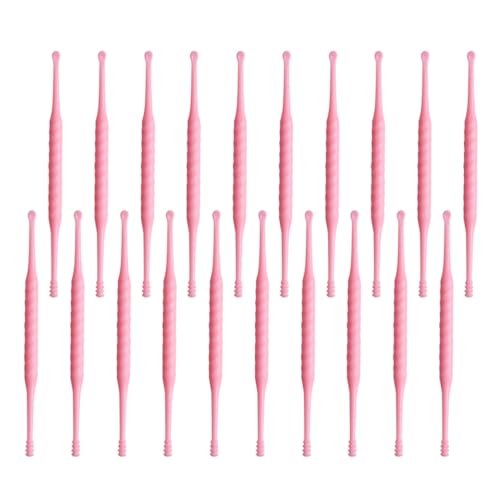 CHICAMPERA 20個 使い捨てプラスチック耳かき 軽量携帯可能 痛みなく耳垢除去できるクリーナー ホームサロン用ランダムカラー ランダムカラー