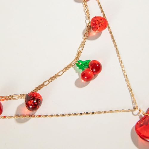 Collier fraise pour femme le cadeau délicat de Saint-Valentin - 7