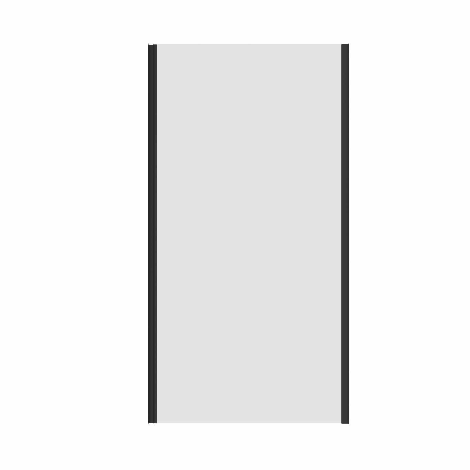 Blümme Black 1000Mm Modern Bathroom Shower Side Panel Frame 6Mm Safety Glass For Shower Enclosure