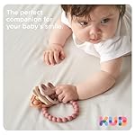 Baby Teether for Teething Relief, Silicone Teethers for Babies, Baby Chew Toys Beige - Image 5